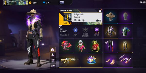 FF ACCOUNT LEVEL 20+ Straw Hat X Red Angel