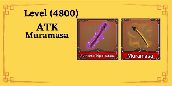 King Legacy Account - ATK MURAMASA