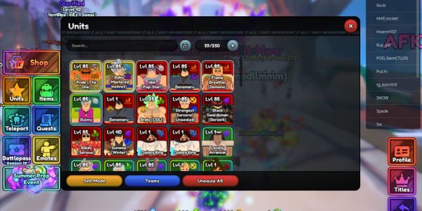 ACCOUNT ALS GG MID GAME | 2 GODLY | 1 GLITCH | 10 AVATAR |