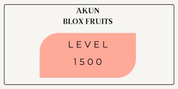 AKUN BLOX FRUIT LEVEL 1500