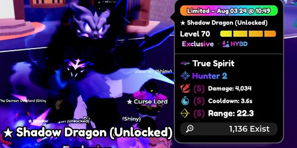 Shadow Dragon (Unlocked) | anime defenders