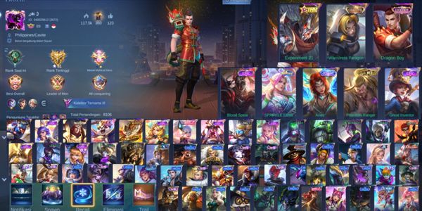 Chou dragon boy & hayabusa annual starlight & zodiac Hilda skin 253