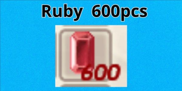 Ruby 600pcs