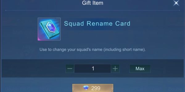 Squad Rename Card