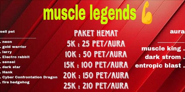 Pet/aura muscle legend (PAKET HEMAT)