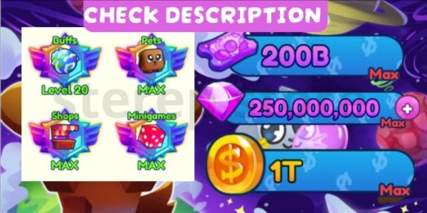 Akun Bubble Gum Simulator Infinity Max Mastery | Check Description