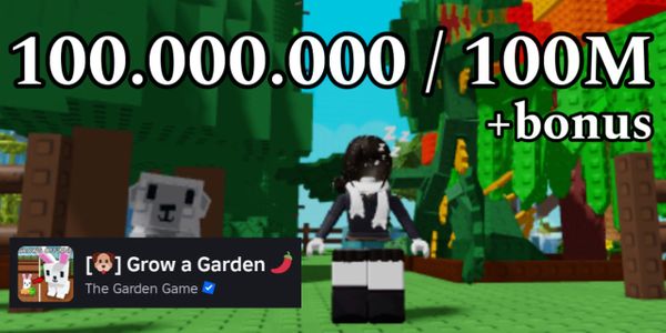 Grow a Garden 100M coin (+ bonus) via gift fruit