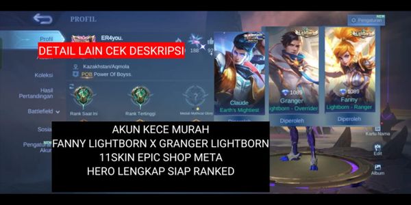 ACCOUNT COOL CHEAP FANNY LIGHTBORN X GRANGER LIGHTBORN COMPLETE HERO READY FOR RANKED
