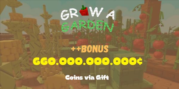 "660b coins (via gift) Grow a garden"