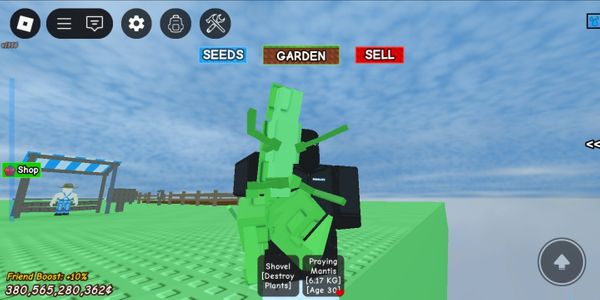 Praying mantis [Grow A Garden]