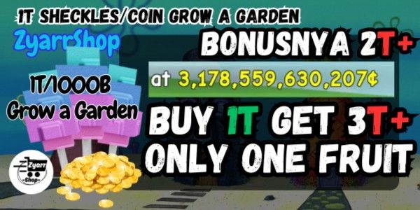 Grow A Garden Sheckles 1T, Video Gaming, Gaming Accessories, In-Game Products On - Foto 11