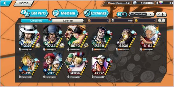 OP95•3EXTREME 1MAX•LUCCI MAX•KUZAN•KIDLAW•GOOD MEDALS•MANY CHARACTER•ANDROID/IOS