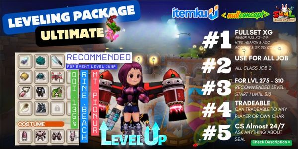 Server Duran - Ultimate Leveling Package | Rata XG | Bonus Cegel + Gem + Pet