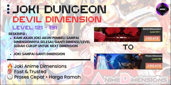 Joki Dungeon | Devil Dimension | Anime Dimension Simulator