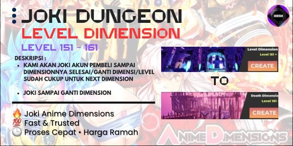 Joki Dungeon | Level Dimension | Anime Dimension Simulator