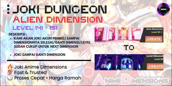 Joki Dungeon | Alien Dimension | Anime Dimension Simulator
