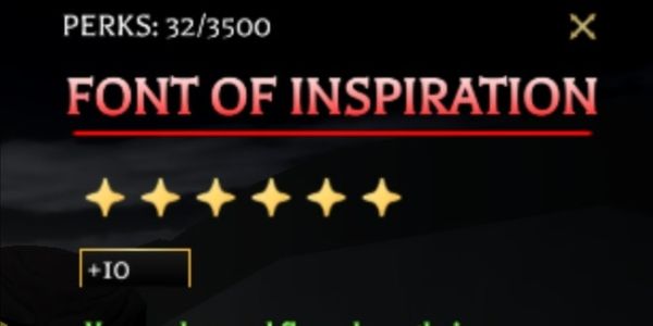 Mythical perk Font Of Inspiration +10