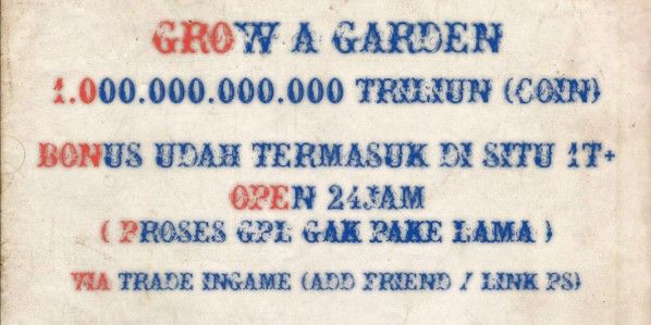 1T Coins (trillion) - Grow A Garden