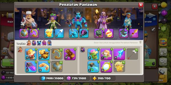 KUDA PONI - TOWNHALL 13 CWL BANYAK PAGAR BAGUS DEFF MAX LV HERO TINGGI (10 SKILL EPIC ON)