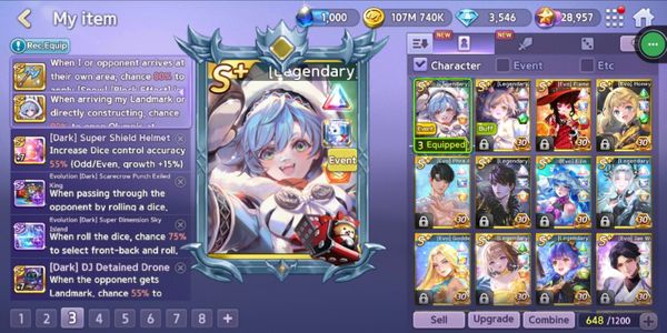 [Legend]Hoon [Legend]Crow [Legend]Sandy [Legend]Ocean [Evo]PhraMani [Evo]FlameCecile [Evo]BeeMeriel [Leg]Greta [Evo]Ellin [Evo]Nike