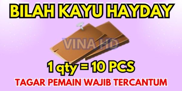 Hay Day Wooden Slats / Wooden Panels - 10pcs