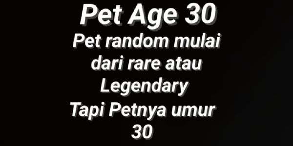 Pet - Grow A Garden (Read Description)