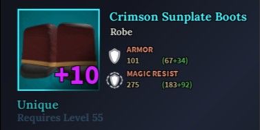Crimson Sunplate Boots (+10) - Devas Of Creation