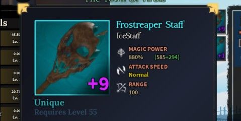 Frostreaper Staff (+9) - Devas Of Creation