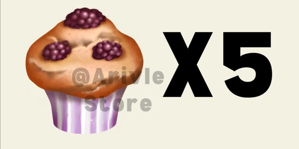 Blackberry Muffin 5 PCS