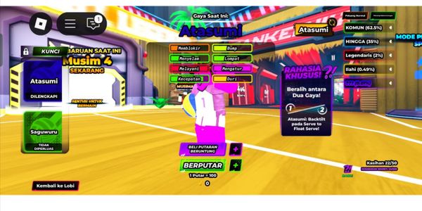 Volleyball Legends Account MIA TWINS, SAGAWARU, Spike Curve