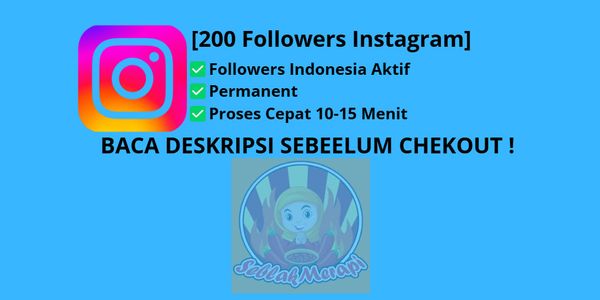 200 Followers Instagram #INDONESIA