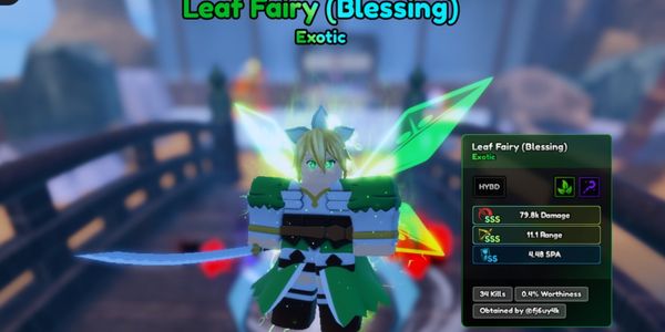Leaf Fairy (Blessing) / Kirigaya Suguha SSS Stats + Bonus | Anime Last Stand