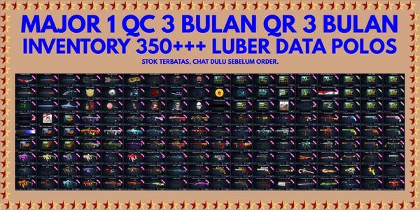 MAJOR 1 QC 3 BULAN QR 3 BULAN INVEN 350+ DATA POLOS ANTI HACKBACK {STOK TERBATAS, MOHON CHAT DULU SEBELUM ORDER} KODE PRODUK SPR14