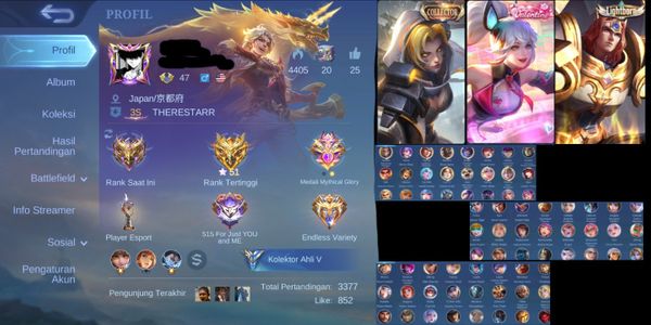 MLBB account GG and affordable
