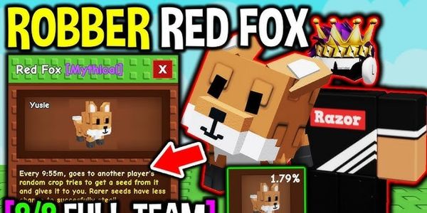 RED FOX - 한정 펫 - Grow A Garden