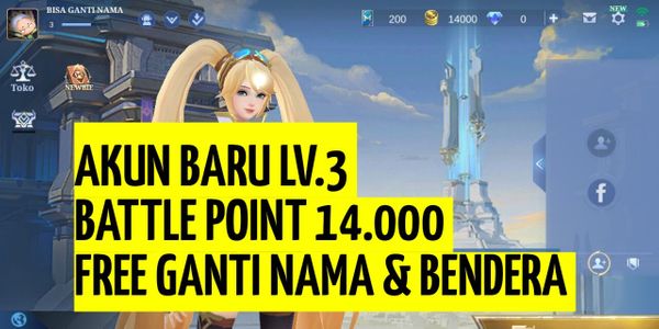 NEW MLBB ACCOUNT LV.3 QUALITY