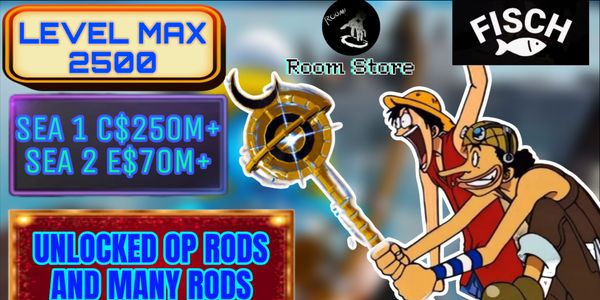 Akun Fisch Level 2500 max • Tons Money • Nuke • Enchants