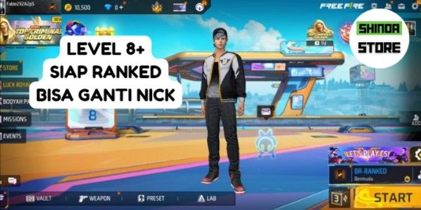 New Free Fire Account Level 8+ Plain Smurf
