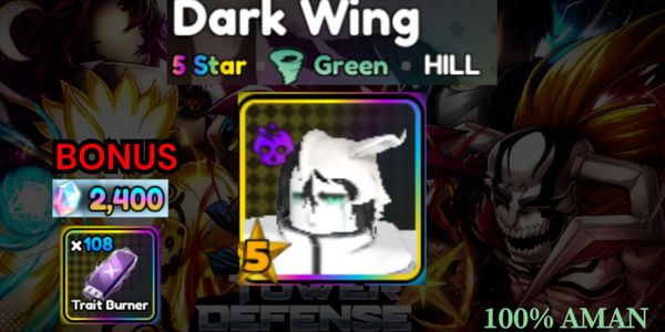 Akun Starter CORRUPTED Dark Wing (Ulquiorra) I All Star Tower Defense X