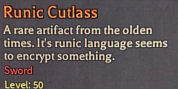 Runic Cutlass 3rs