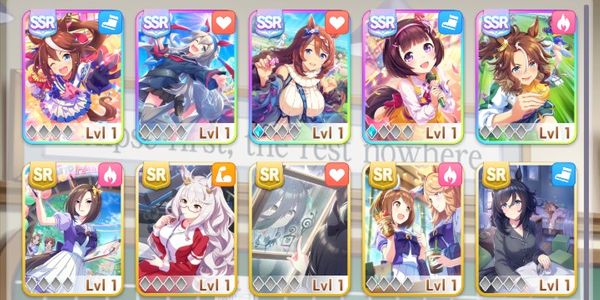 [GLOBAL] [STARTER] Umamusume: Pretty Derby account 2x SUPER CREEK (LB1) + 2x NISHINO FLOWER (LB1) + TOKAI TEIO + TAMAMO CROSS + MEJIRO PALMER + 11 SR