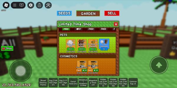 Akun Grow a Garden Max Slot Pets