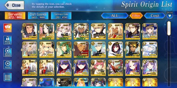 [NA] FGO NA Starter Account 4 SSR (8 WNP)