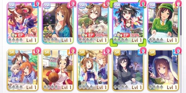 (Global) Uma Musume Account Kitasan + Tokai Teio + Satono Diamond + Grass Wonder + Tazuna Hayakawa