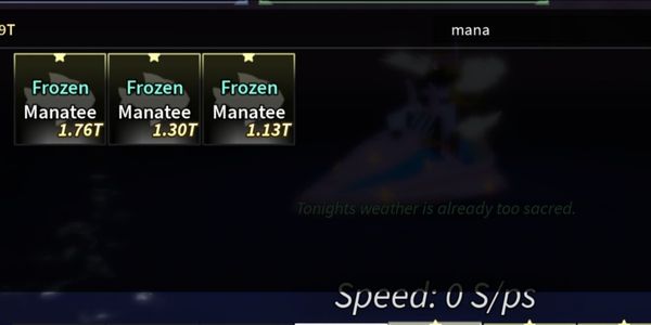 FROZEN MANATE