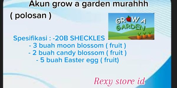 Akun grow a gardeN CHEAP (PLAIN)