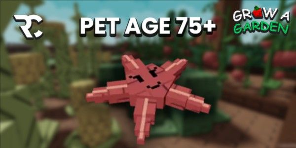 Pet Age 75 (Pet Slot 5+) Starfish | Grow A Garden