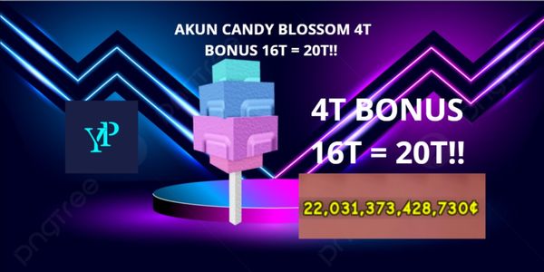 AKUN GROW A GARDEN 4T COIN/1 CANDY BLOSSOM FRUIT IN BACKPACK