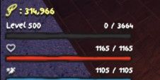 GPO Account - Lvl 500 + 4 legendary fruits + fruit bag + kraken armor