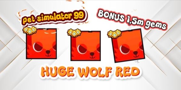 Huge Red Wolf